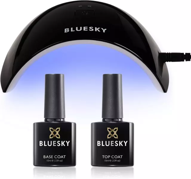 Bluesky Gel Nail Polish Starter Kit with Professional 24W Uv Led Lamp, Top & Bas