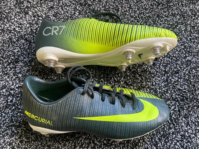 NIKE MERCURIAL CR7 Boys Kids Metal Stud Football Boots Uk Eu