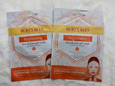 Máscara de gel de biocelulosa aclaradora Burt's Bees con extracto de mandarina - 2 unidades