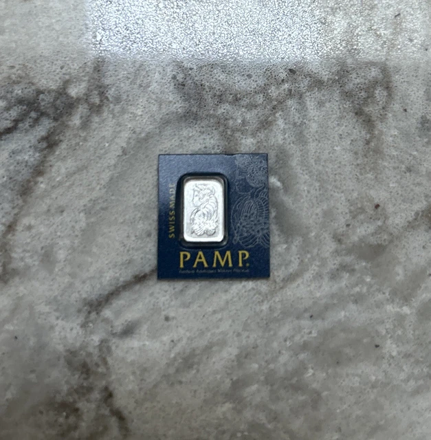 1 Gram Platinum Bar PAMP SWISS Original Card Mint Condition Sealed 1 Gram Platinum Bar PAMP SWISS Original Card Mint Condition Sealed