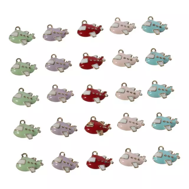 50pcs Alloy Airplane Charms Airplane Travel Plane Charms  for Gifts