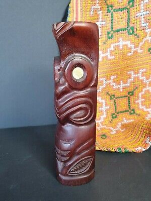 Old New Zealand Carved Wooden Tiki …beautiful collection & display piece