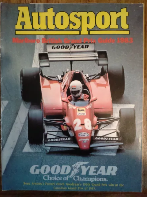 Autosport Marlboro British Grand Prix Guide 1983