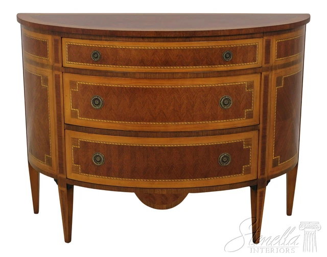 59072EC: DECORATIVE CRAFTS Italian Inlaid Commode Server
