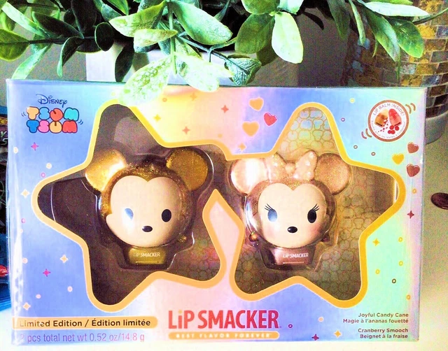 Glitter Rose Gold Mickey & Minnie Mouse Lip Smacker Disney Tsum Tsum