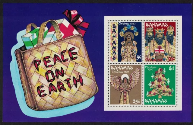 SALE Bahamas Christmas Straw-work MS 1980 MNH SG#MS577