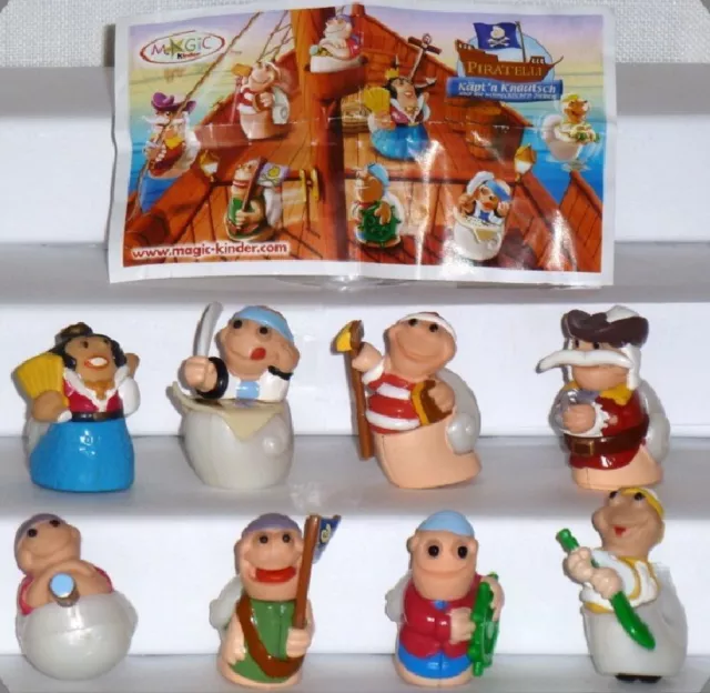 Kinder Sorpresa Ferrero Surprise Figure E Cartine Serie Piramolli Piratelli