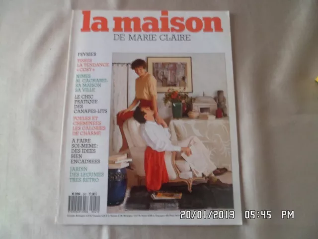 La Maison De Marie Claire N°241 2/1988 Tissus Cosy Nimes M.cacharel        D57