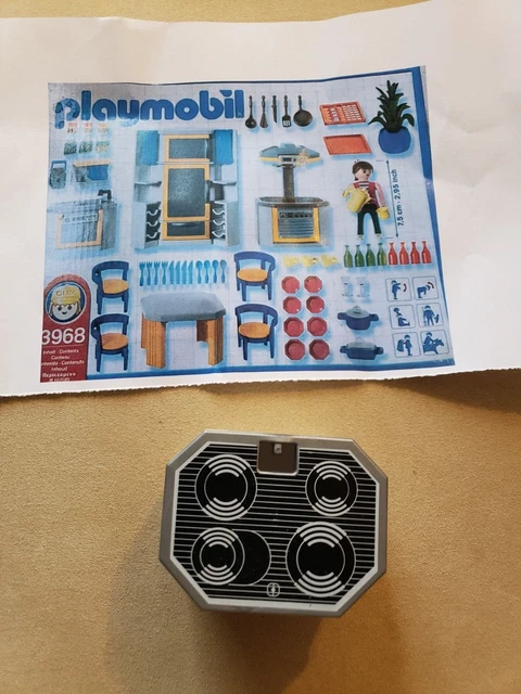 Cuisine Contemporaine Playmobil 3968 – Modèle Modern House Family Room – Occasion Incomplète, Pièces Visibles