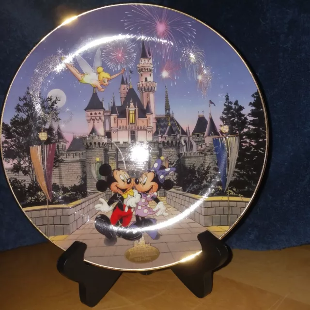 Disneyland Sleeping Beauty Castle plate Disneylands 40th Anniversary Price Drop