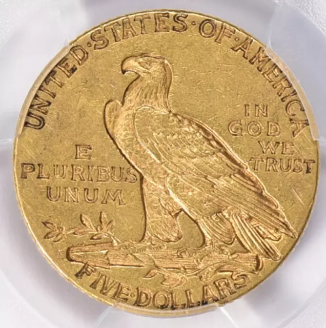 1913-S Indian Head $5 Half Eagle Gold Pcgs Xf45 3