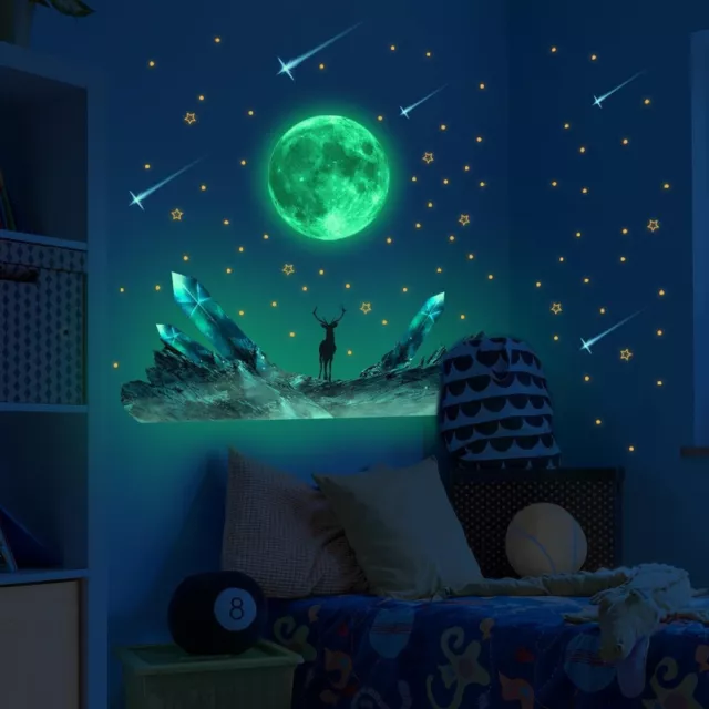 Verbessern Sie das Schlafengehenserlebnis mit leuchtenden Sternen und Mondaufkle