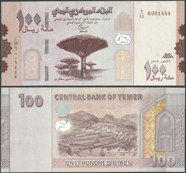 Yémen 100 Rials Etat B131 2019 UNC Billets de Banque @ Ebs