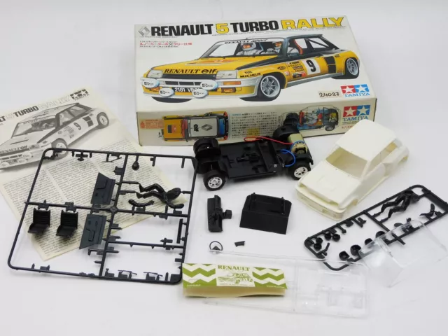 Tamiya Renault 5 turbo rally  1/24 vintage plastic kit started w box