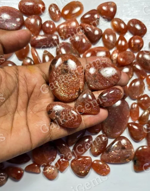 High Quality Red Sunstone Loose Cabochon For Making Pendant And Ring Jewelry