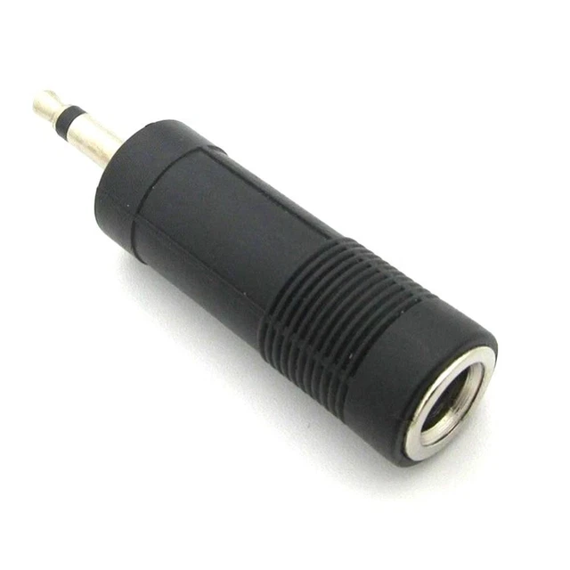 3.5mm Male Plug Audio Plug Adapter Zinc Alloy 3.5  6.5 Male Plug  Microphone