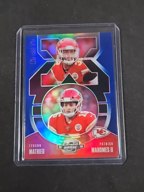 Patrick Mahomes - Mathieu BLUE PRIZM /99 2020 Panini Contenders OPTIC NFL #XO15