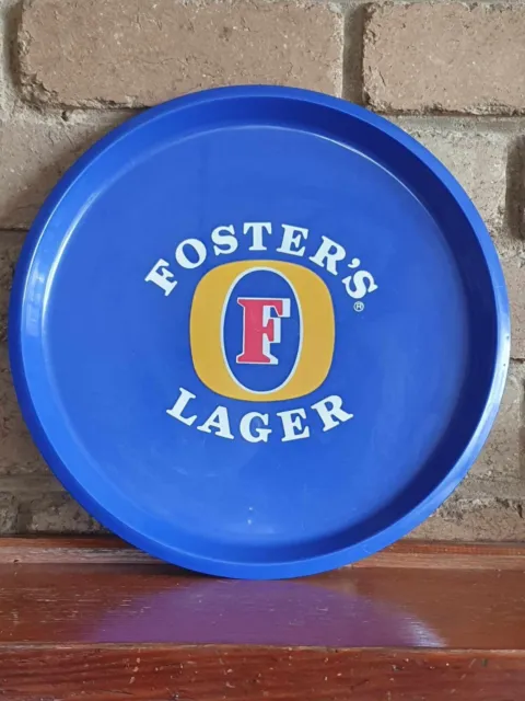 Vintage Foster's Lager bar/beer/drinks plastic tray..33 cm