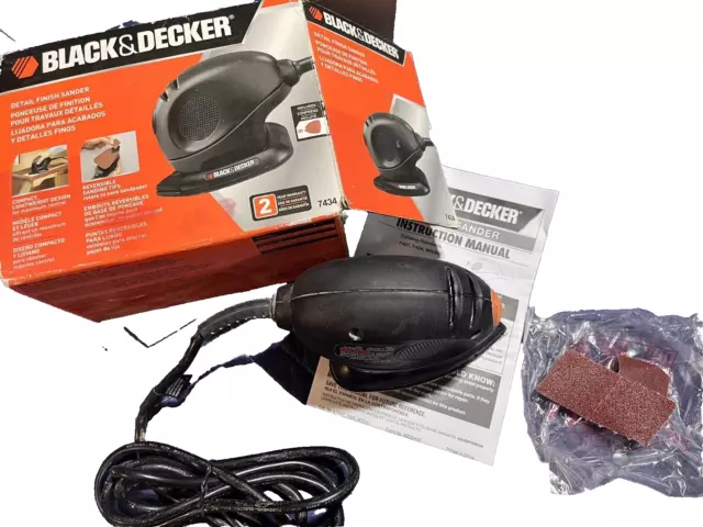 BLACK & DECKER Detail Finish Sander, 120V, #7434