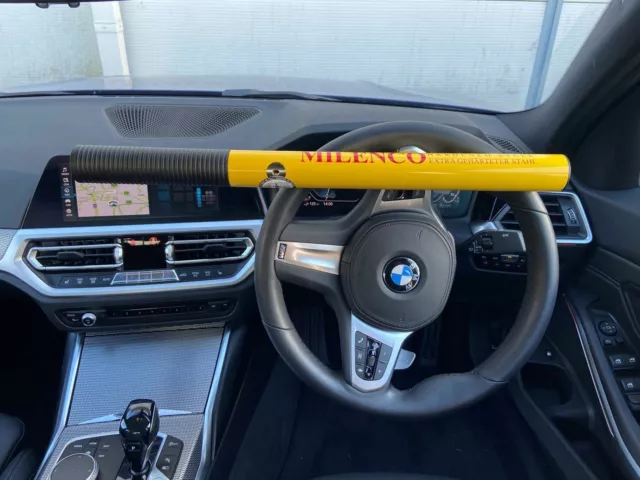 Milenco High Security Steering Wheel Lock Yellow Motorhome Car Van