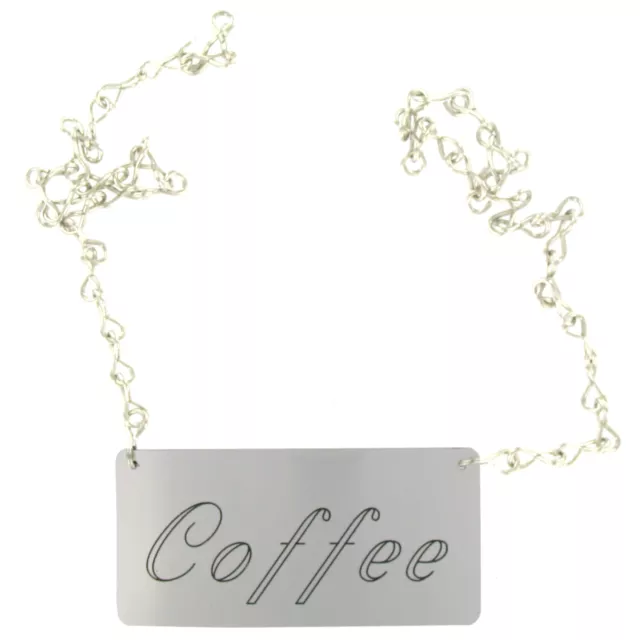 Cal-Mil 618-1 Coffee" Sign and Chain for Urn"