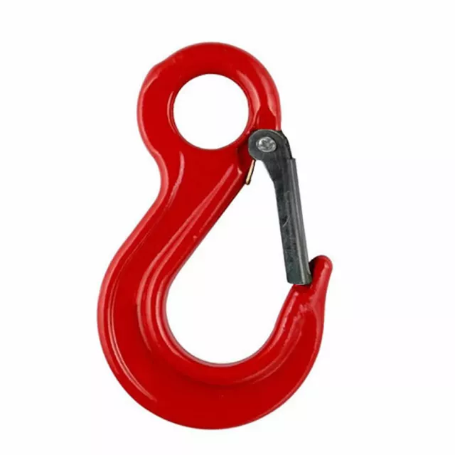 3T Large Heavy Duty Red Winch Rope Wire Clevis Eye Hook Pin