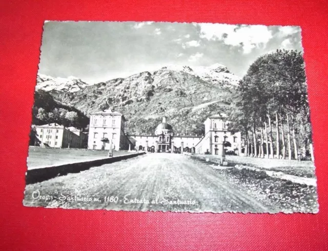 Cartolina Oropa - Entrata al Santuario 1960