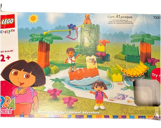 LEGO DUPLO VINTAGE DORA THE EXPLORER Dora & Diego's Animal Complete Set ...