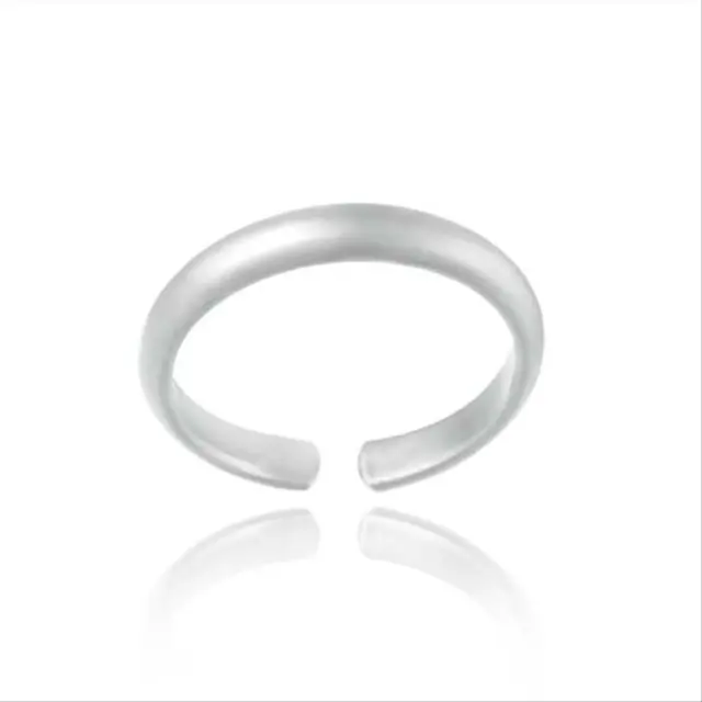 925 Sterling Silver Simple Polished Toe Ring