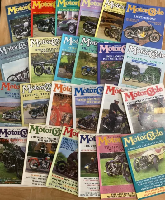 das klassische Motorradmagazin 24 Ausgaben voll 1986/87 BSA, Triumph, Enfield, Guzzi