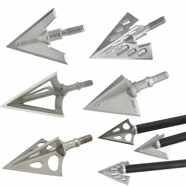3Z Archery Broadheads - 12-teiliges Set Jagdspitzen 125 Grain Für Bogenschießen
