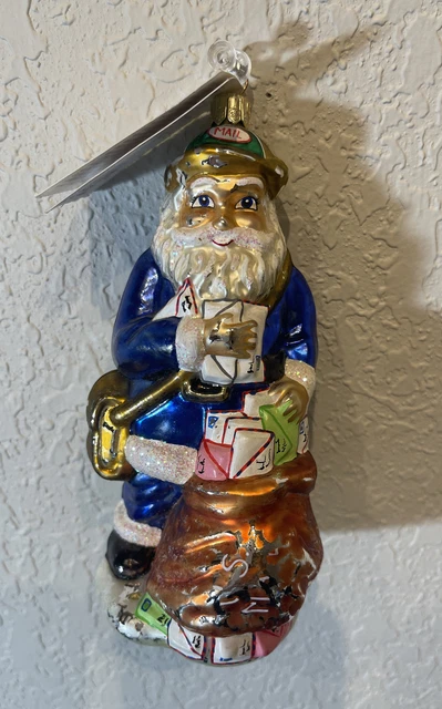 Christopher Radio Merry Mailman Ornament with Original Hang Tag