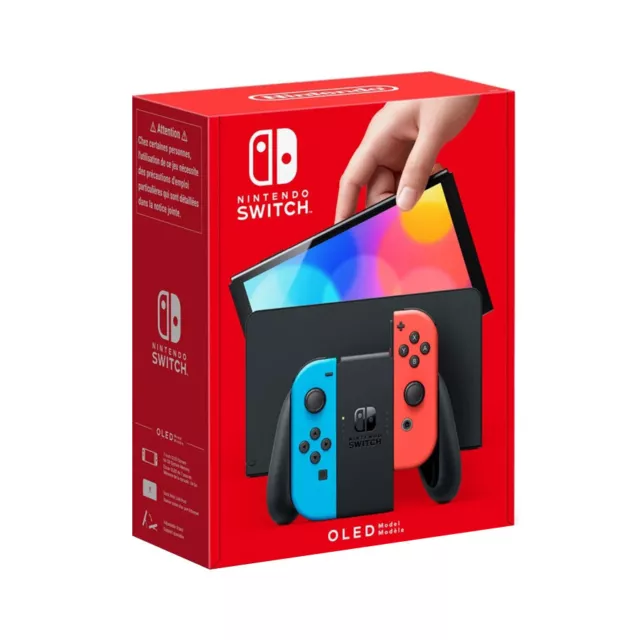 Nintendo Switch Modelo OLED Azul Neon/Rojo Neon (136038)