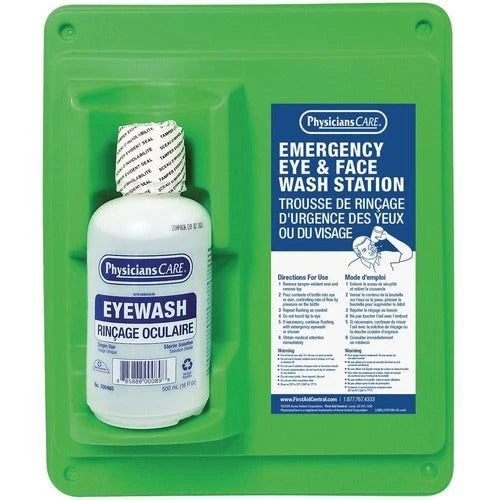 First Aid Central First Aid Central Single EyeWash Station with Full Bottle - 50