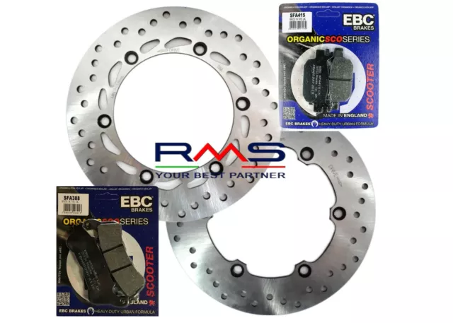 Set Frein Honda Sh / 300 / c.  à  /ABS 2012 2013 avant Arrière Disque +