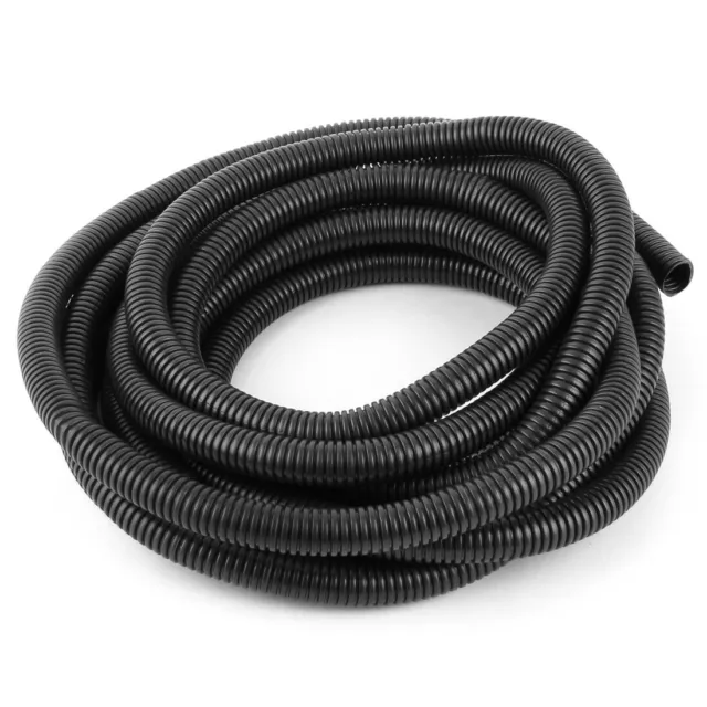 Con aislamiento PVC flexible corrugado tubo manguera Negro 5m Longitud 13mm ID
