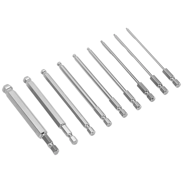 (100mm)9-teiliger Sechskantschlüssel-Bohrer 9-teiliges