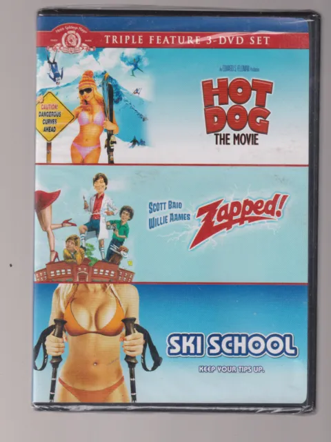 Hot Dog The Movie / Zapped / Ski School DVD  Brand New Factory Sealed #1223ZL