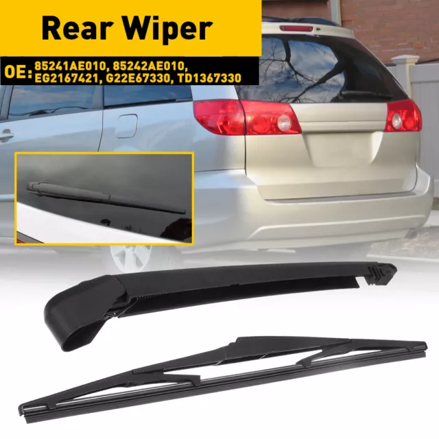 Rear Wiper Arm With Blade Set For Toyota Sienna 2004-2010 Replace # 85241AE010