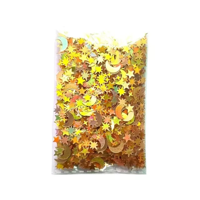 Paper Star Moon Table Confetti 15g Party Decoration New Foil Sequin Scatter