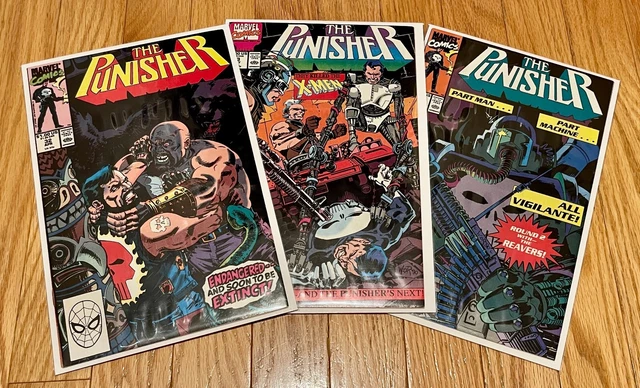 Marvel Comics Punisher (1987) 32 33 34 FN/VF to VF- X-Men Reavers 3 Book Lot