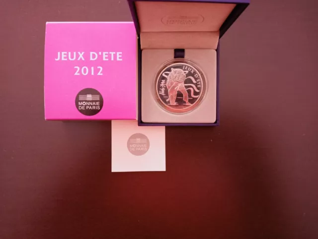 10 Euro -Francia France Frankreich 2012- Jj.oo. Londres 2012 -Judo-Plata- Proof