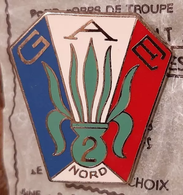 Insigne GAE N°2 Auxiliaires Etrangers LÉGION ÉTRANGÈRE Retirage Drago FFL Badge