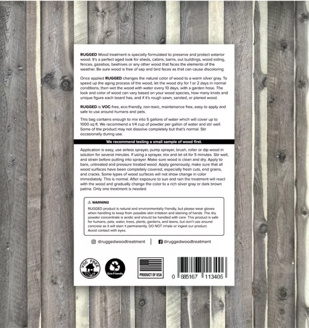 Rugged Wood Treatment Stain Rustic Gray Weathered Siding Barn Fence Eco 5 Gl Mix 2