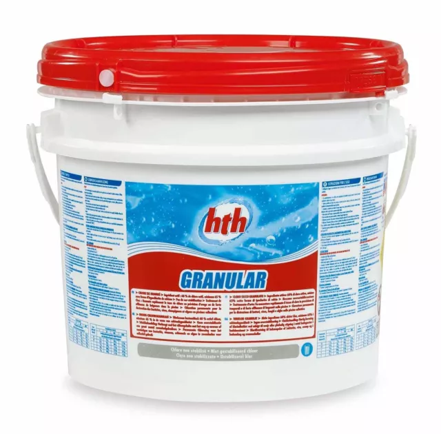 HTH GRANULAR Granulés - 10kg | Chlore Choc Non Stabilisé - Désinfection Choc