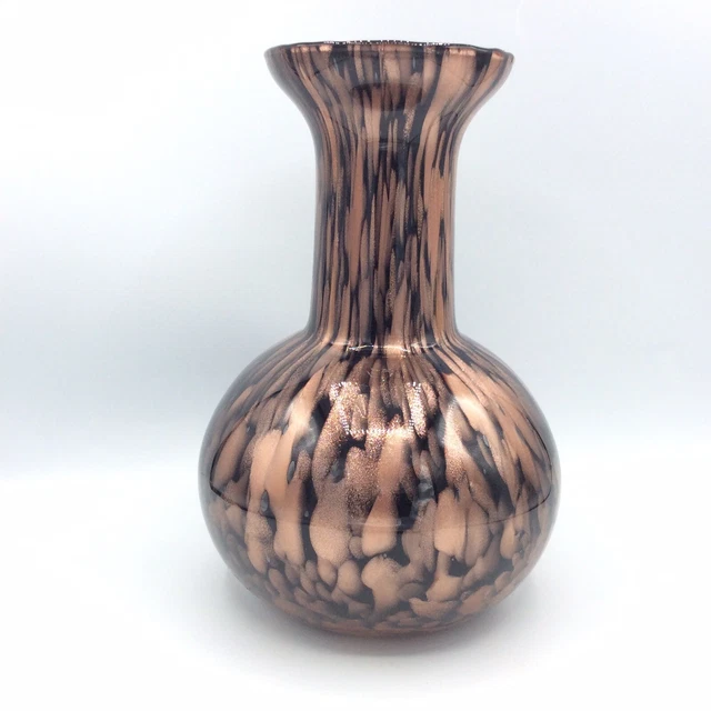 Ca D Oro Petit vase en verre soufflé à la main Style Murano avec tiges colorées Modèle n°2 Ca D Oro Petit vase en verre soufflé à la main Style Murano avec tiges colorées Modèle n°2