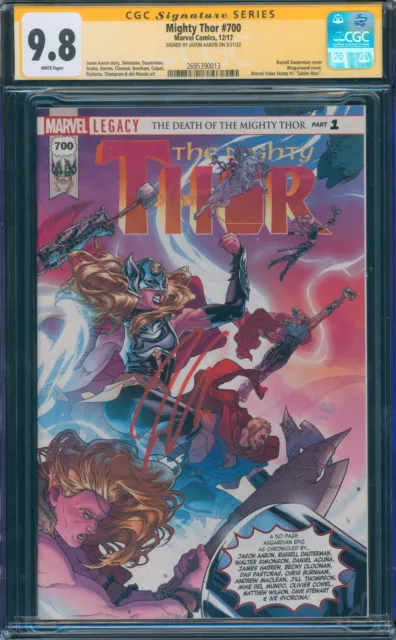 Mighty Thor #700 9.8 CGC Signed by Jason Aaron