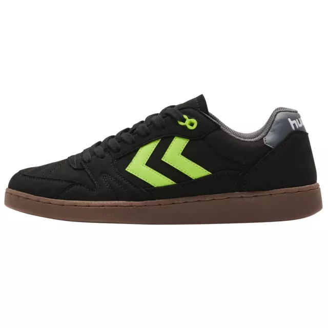 Hummel Liga GK Rpet Suede Indoor Chaussures Baskets Sneaker noir 216798 2001 WOW