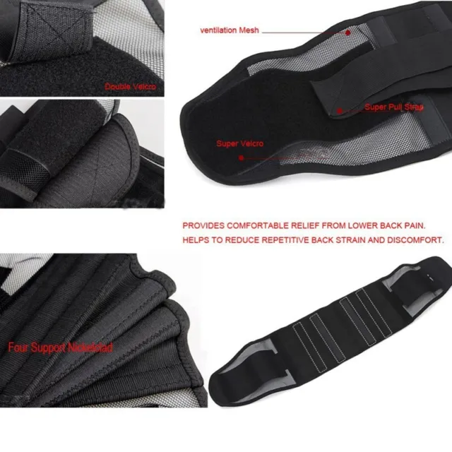 Soporte de espalda cinturón de cadera S / M / L / XL confort permeabilidad al aire piezas 180 g