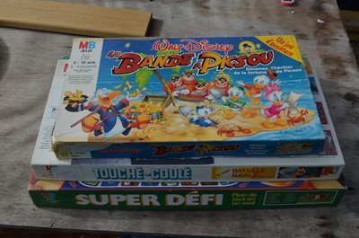 jeu de societe MB super defi  touche coule la bande à picsou